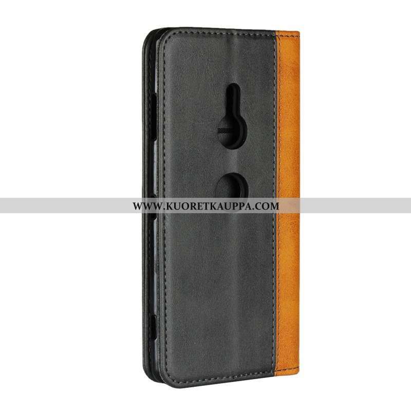 Kuori Sony Xperia Xz3, Kuoret Sony Xperia Xz3, Kotelo Sony Xperia Xz3 Vuosikerta Suojaus Nahkakuori 