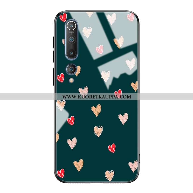 Kuori Xiaomi Mi 10, Kuoret Xiaomi Mi 10, Kotelo Xiaomi Mi 10 Lasi Tila Puhelimen Luova Vihreä