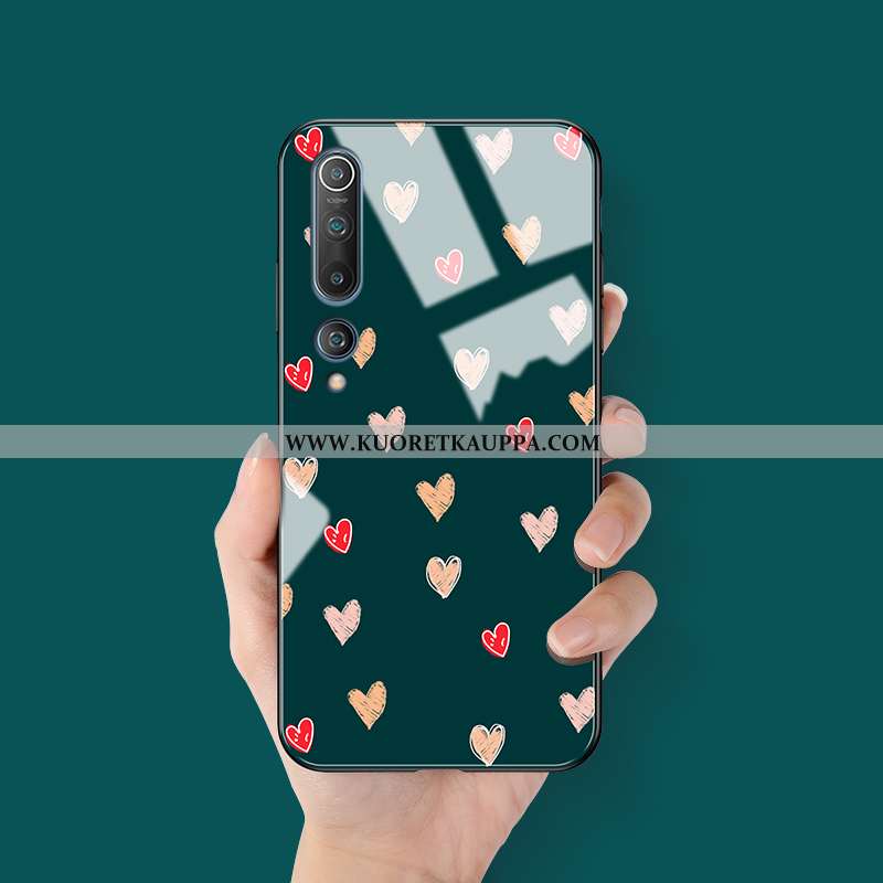 Kuori Xiaomi Mi 10, Kuoret Xiaomi Mi 10, Kotelo Xiaomi Mi 10 Lasi Tila Puhelimen Luova Vihreä