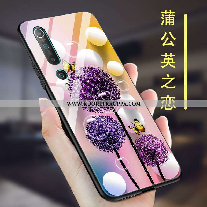Kuori Xiaomi Mi 10, Kuoret Xiaomi Mi 10, Kotelo Xiaomi Mi 10 Lasi Tila Silikoni Nuoret Suojaus Pinkk