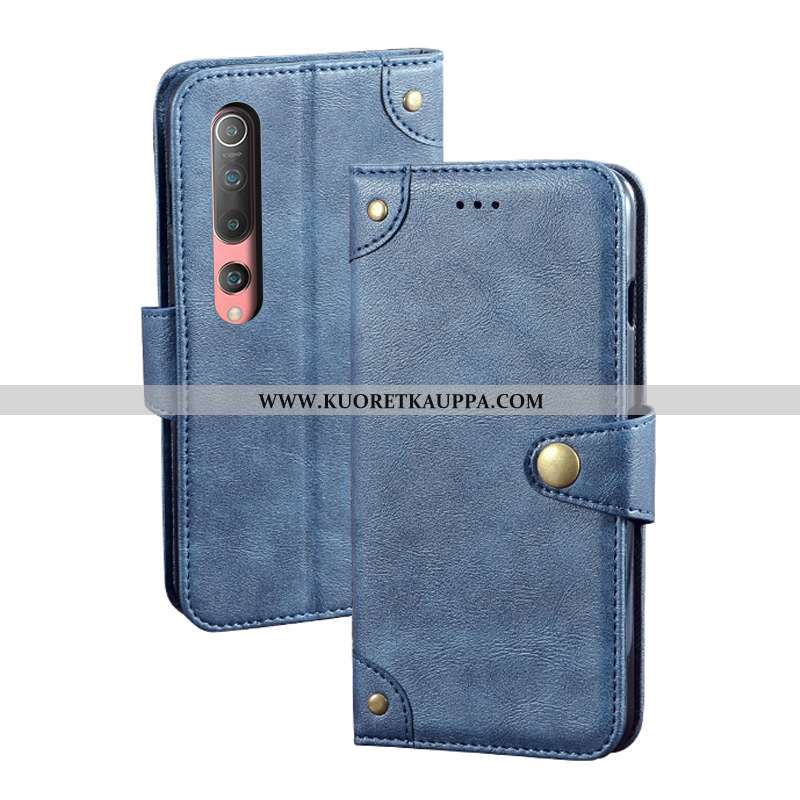 Kuori Xiaomi Mi 10, Kuoret Xiaomi Mi 10, Kotelo Xiaomi Mi 10 Suojaus Nahkakuori Vuosikerta Kortti Mu