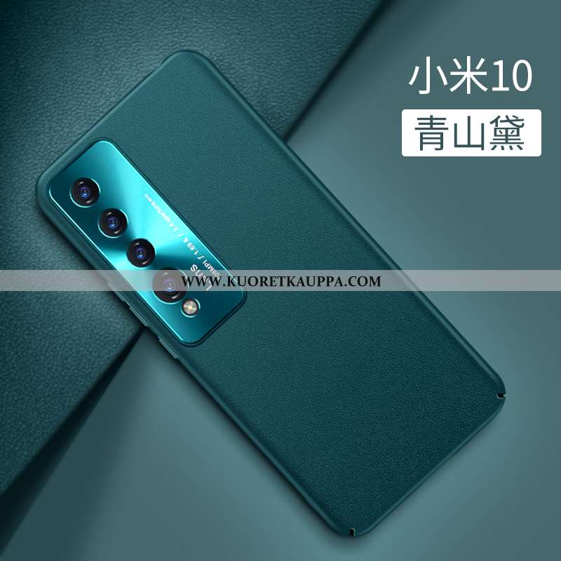 Kuori Xiaomi Mi 10, Kuoret Xiaomi Mi 10, Kotelo Xiaomi Mi 10 Suojaus Pesty Suede Kova Nahka Vihreä
