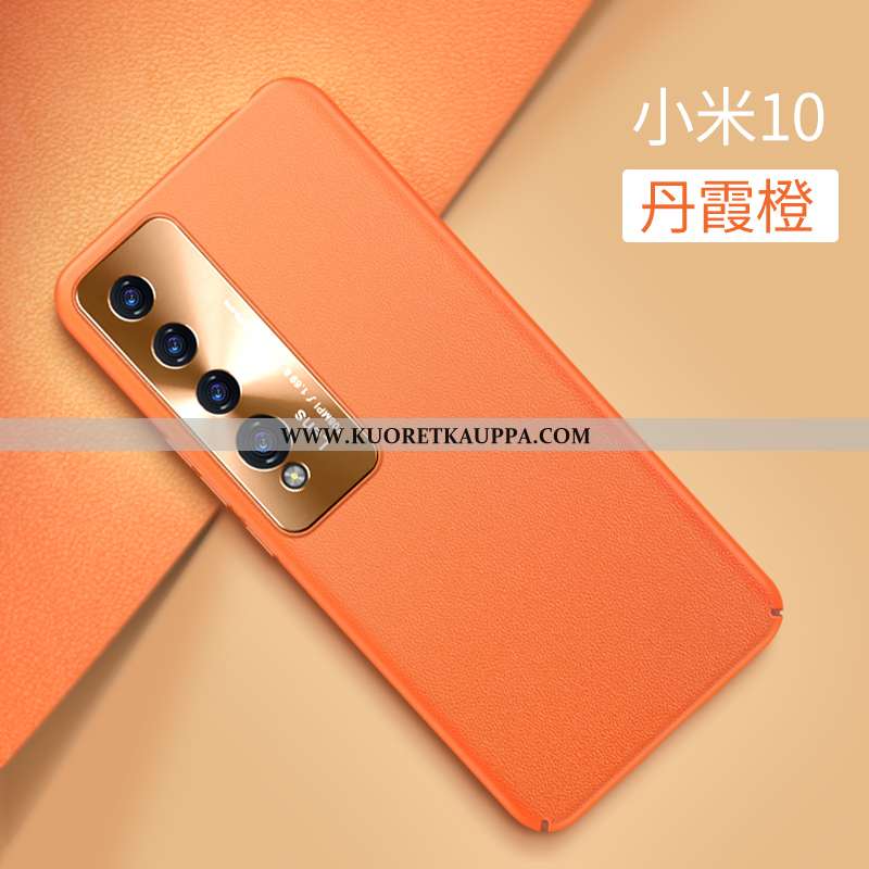 Kuori Xiaomi Mi 10, Kuoret Xiaomi Mi 10, Kotelo Xiaomi Mi 10 Suojaus Pesty Suede Kova Nahka Vihreä