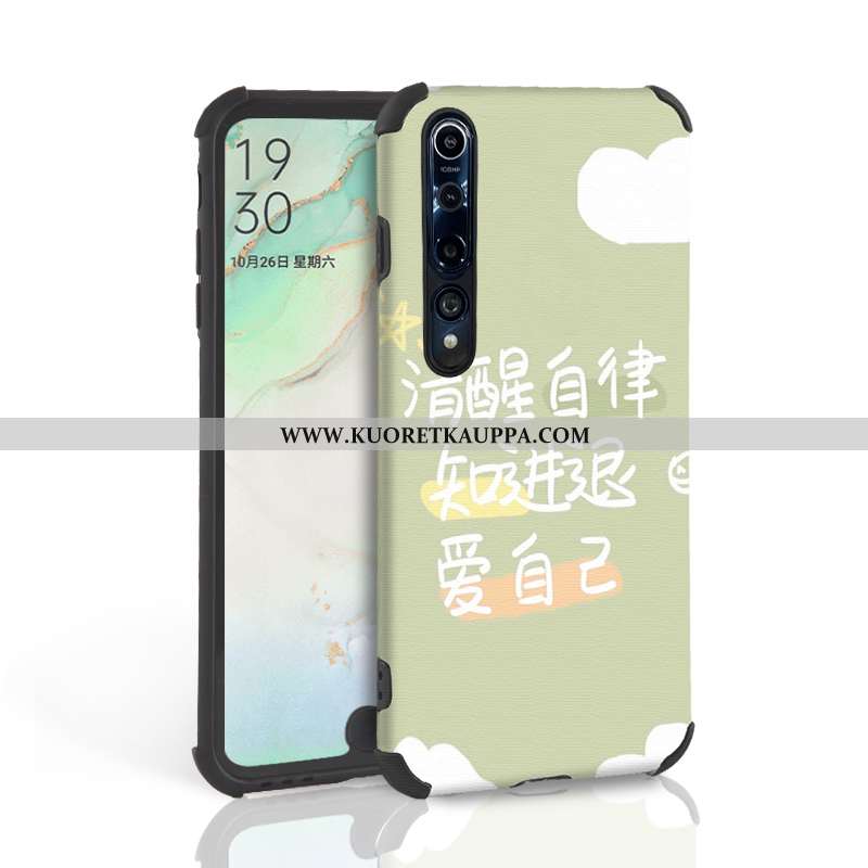 Kuori Xiaomi Mi 10, Kuoret Xiaomi Mi 10, Kotelo Xiaomi Mi 10 Valo Silikoni Luova All Inclusive Vihre