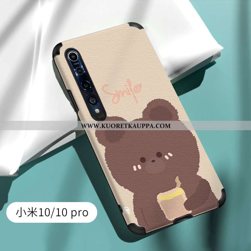 Kuori Xiaomi Mi 10, Kuoret Xiaomi Mi 10, Kotelo Xiaomi Mi 10 Valo Silikoni Luova All Inclusive Vihre