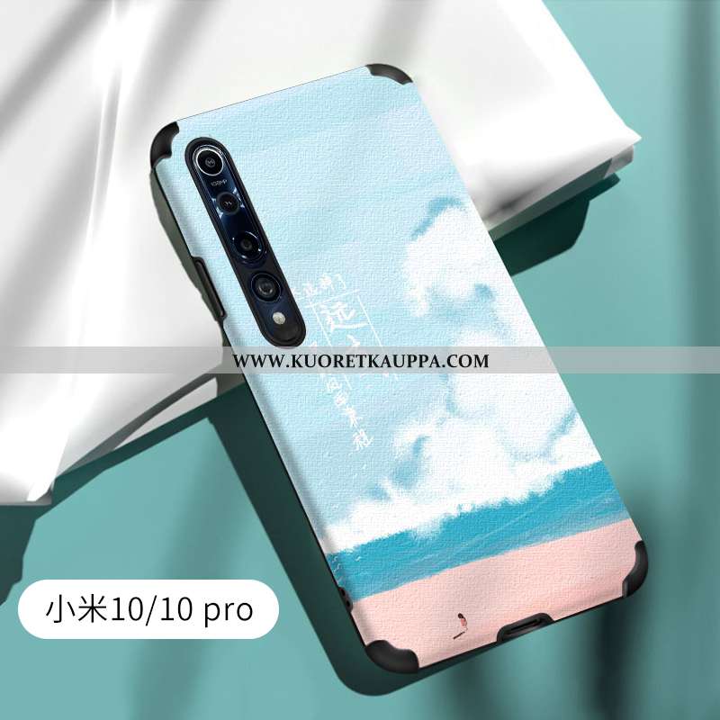Kuori Xiaomi Mi 10, Kuoret Xiaomi Mi 10, Kotelo Xiaomi Mi 10 Valo Silikoni Luova All Inclusive Vihre