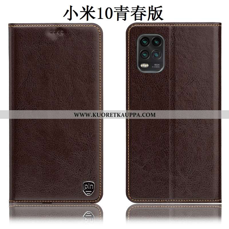 Kuori Xiaomi Mi 10 Lite, Kuoret Xiaomi Mi 10 Lite, Kotelo Xiaomi Mi 10 Lite Nahkakuori Kukkakuvio Al