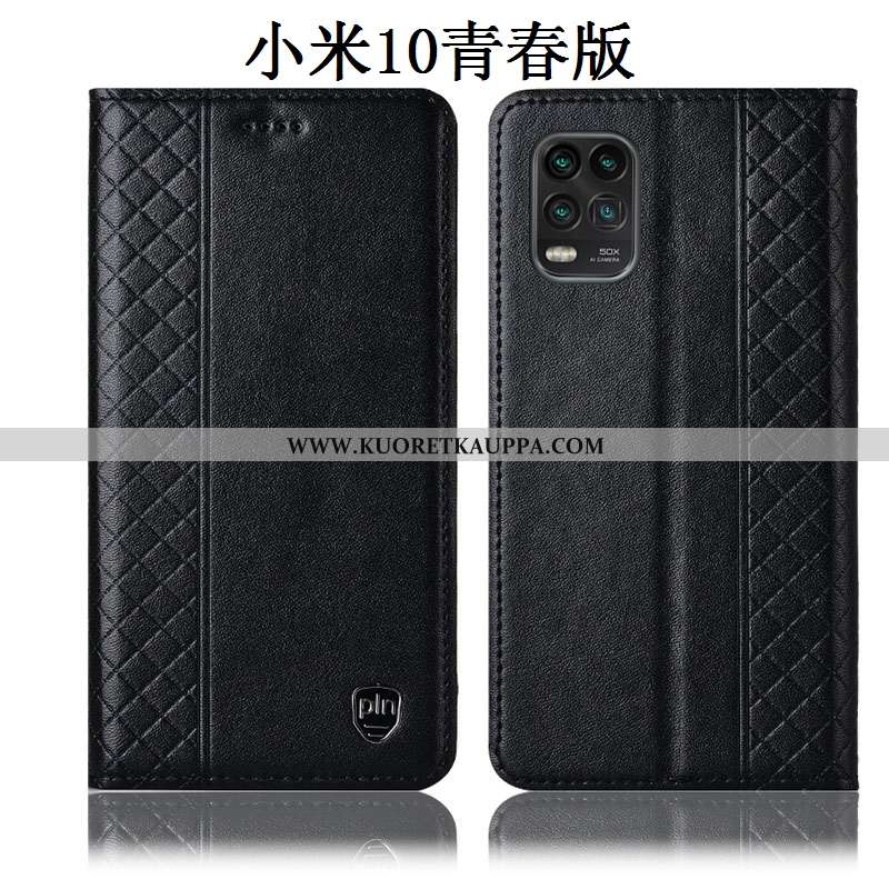 Kuori Xiaomi Mi 10 Lite, Kuoret Xiaomi Mi 10 Lite, Kotelo Xiaomi Mi 10 Lite Nahkakuori Suojaus Nuore