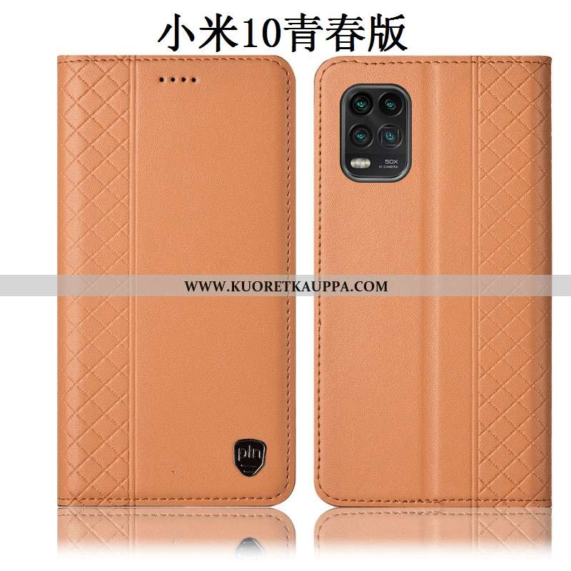 Kuori Xiaomi Mi 10 Lite, Kuoret Xiaomi Mi 10 Lite, Kotelo Xiaomi Mi 10 Lite Nahkakuori Suojaus Nuore