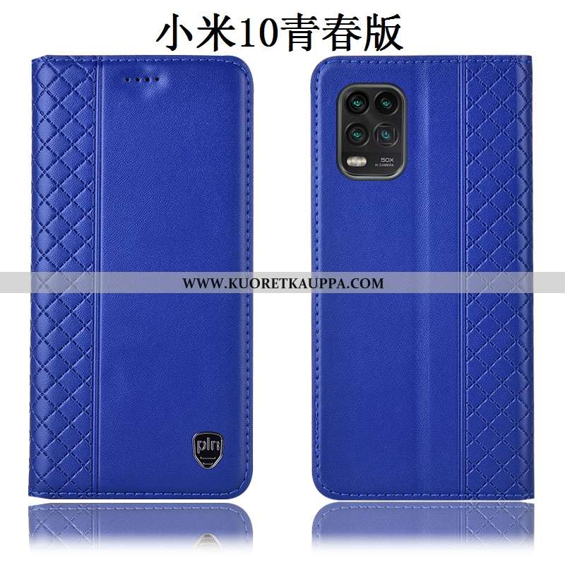 Kuori Xiaomi Mi 10 Lite, Kuoret Xiaomi Mi 10 Lite, Kotelo Xiaomi Mi 10 Lite Nahkakuori Suojaus Nuore