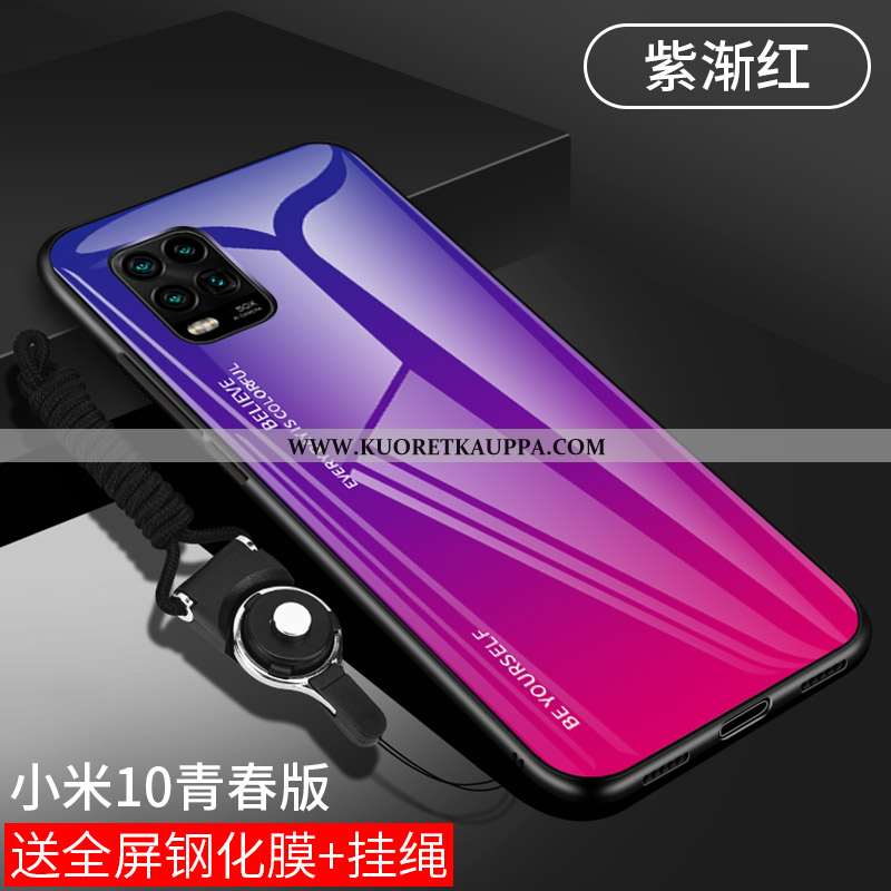 Kuori Xiaomi Mi 10 Lite, Kuoret Xiaomi Mi 10 Lite, Kotelo Xiaomi Mi 10 Lite Suojaus Lasi Luova Viole
