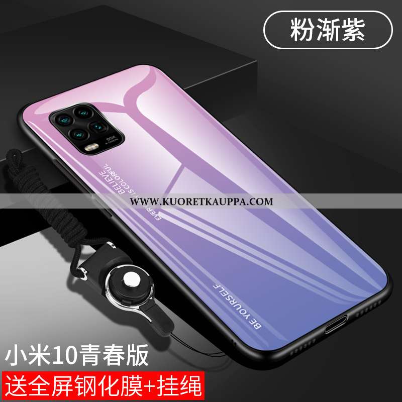 Kuori Xiaomi Mi 10 Lite, Kuoret Xiaomi Mi 10 Lite, Kotelo Xiaomi Mi 10 Lite Suojaus Lasi Luova Viole