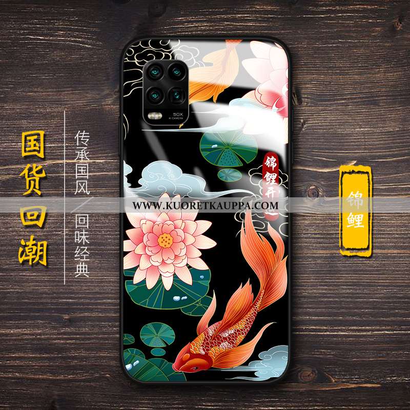 Kuori Xiaomi Mi 10 Lite, Kuoret Xiaomi Mi 10 Lite, Kotelo Xiaomi Mi 10 Lite Suojaus Lasi Vihreä Luov