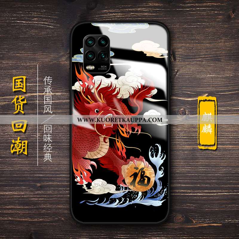 Kuori Xiaomi Mi 10 Lite, Kuoret Xiaomi Mi 10 Lite, Kotelo Xiaomi Mi 10 Lite Suojaus Lasi Vihreä Luov