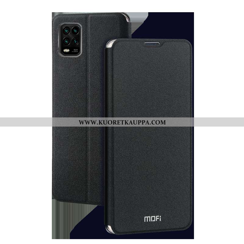 Kuori Xiaomi Mi 10 Lite, Kuoret Xiaomi Mi 10 Lite, Kotelo Xiaomi Mi 10 Lite Suojaus Nahkakuori Musta