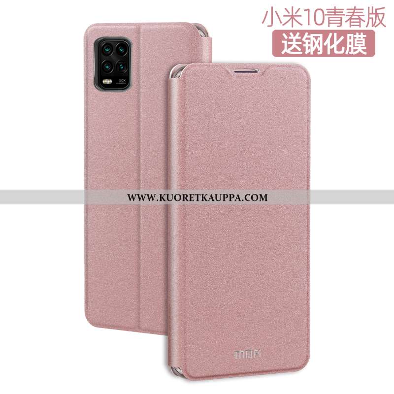 Kuori Xiaomi Mi 10 Lite, Kuoret Xiaomi Mi 10 Lite, Kotelo Xiaomi Mi 10 Lite Suojaus Nahkakuori Musta