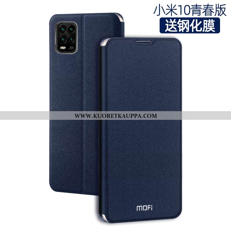 Kuori Xiaomi Mi 10 Lite, Kuoret Xiaomi Mi 10 Lite, Kotelo Xiaomi Mi 10 Lite Suojaus Nahkakuori Musta