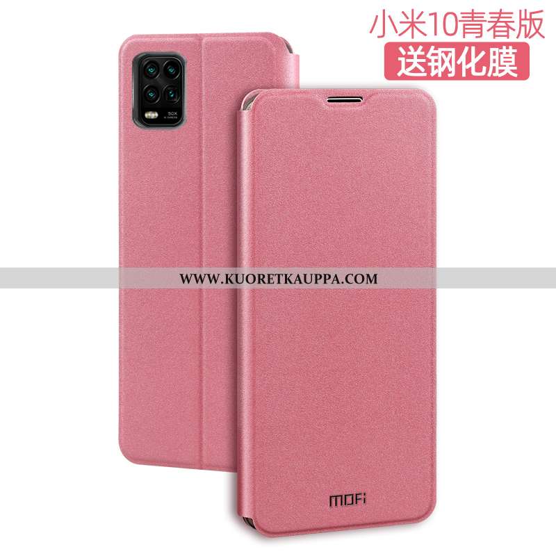Kuori Xiaomi Mi 10 Lite, Kuoret Xiaomi Mi 10 Lite, Kotelo Xiaomi Mi 10 Lite Suojaus Nahkakuori Musta