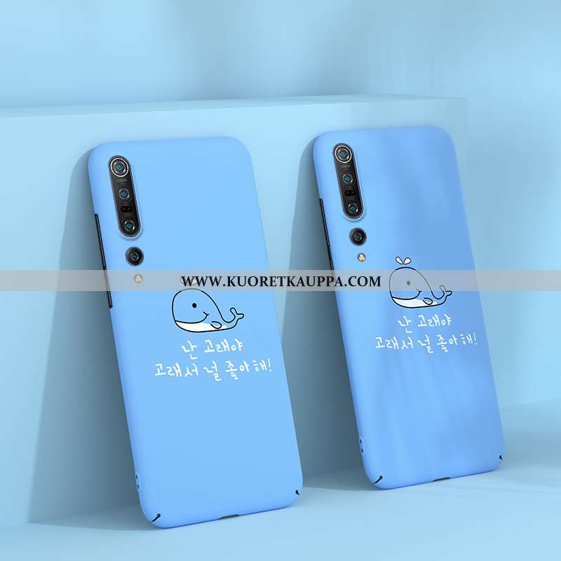 Kuori Xiaomi Mi 10 Pro, Kuoret Xiaomi Mi 10 Pro, Kotelo Xiaomi Mi 10 Pro Luova Sarjakuva Valo Sinine