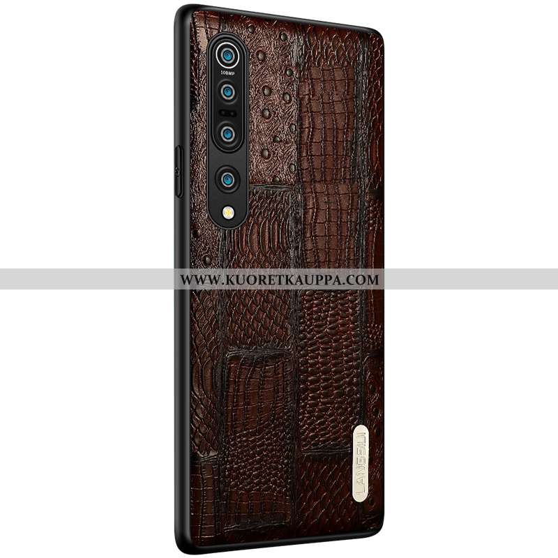 Kuori Xiaomi Mi 10 Pro, Kuoret Xiaomi Mi 10 Pro, Kotelo Xiaomi Mi 10 Pro Nahkakuori Aito Nahka Puhel