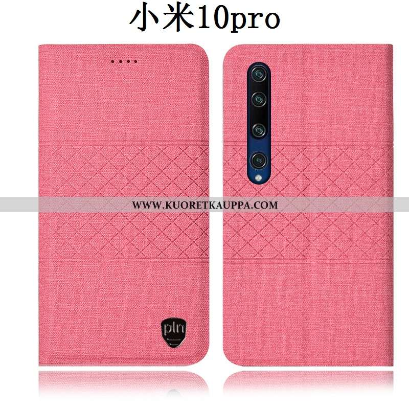Kuori Xiaomi Mi 10 Pro, Kuoret Xiaomi Mi 10 Pro, Kotelo Xiaomi Mi 10 Pro Pellava Nahkakuori All Incl