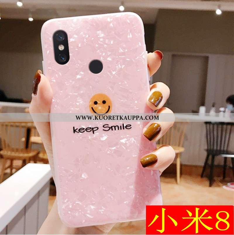 Kuori Xiaomi Mi 8, Kuoret Xiaomi Mi 8, Kotelo Xiaomi Mi 8 Ihana Kukkakuvio Valkoinen Persoonallisuus
