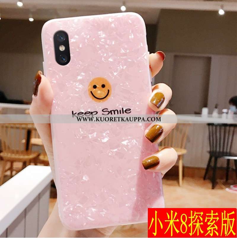 Kuori Xiaomi Mi 8, Kuoret Xiaomi Mi 8, Kotelo Xiaomi Mi 8 Ihana Kukkakuvio Valkoinen Persoonallisuus