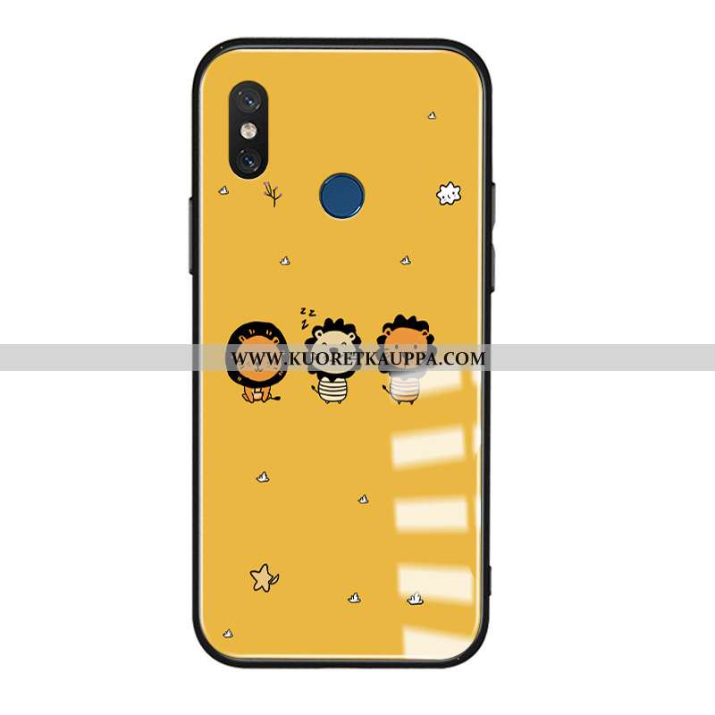 Kuori Xiaomi Mi 8, Kuoret Xiaomi Mi 8, Kotelo Xiaomi Mi 8 Ihana Valo Leijona Nuoret Keltaiset