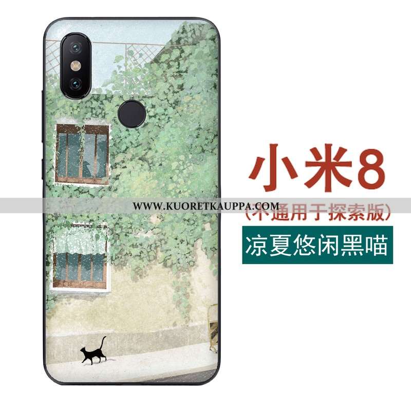 Kuori Xiaomi Mi 8, Kuoret Xiaomi Mi 8, Kotelo Xiaomi Mi 8 Kukkakuvio Pehmeä Neste All Inclusive Puhe