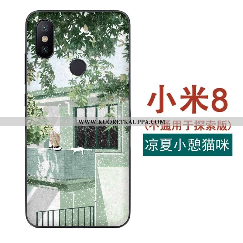 Kuori Xiaomi Mi 8, Kuoret Xiaomi Mi 8, Kotelo Xiaomi Mi 8 Kukkakuvio Pehmeä Neste All Inclusive Puhe