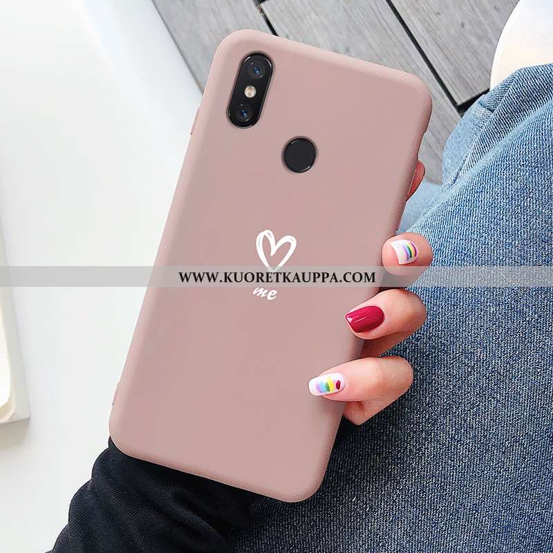 Kuori Xiaomi Mi 8, Kuoret Xiaomi Mi 8, Kotelo Xiaomi Mi 8 Kukkakuvio Suuntaus Viini Punainen Persoon