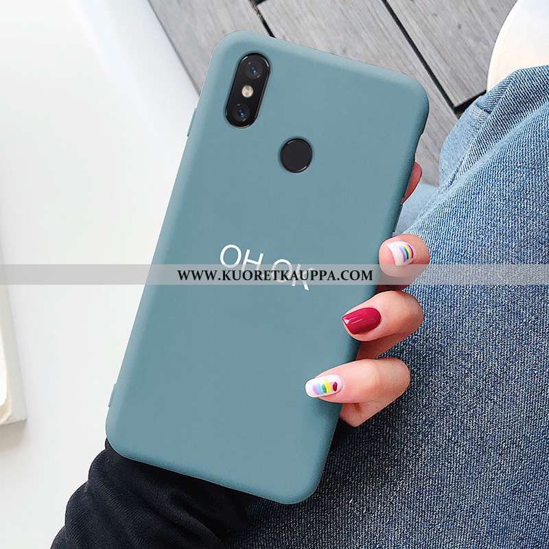 Kuori Xiaomi Mi 8, Kuoret Xiaomi Mi 8, Kotelo Xiaomi Mi 8 Kukkakuvio Suuntaus Viini Punainen Persoon