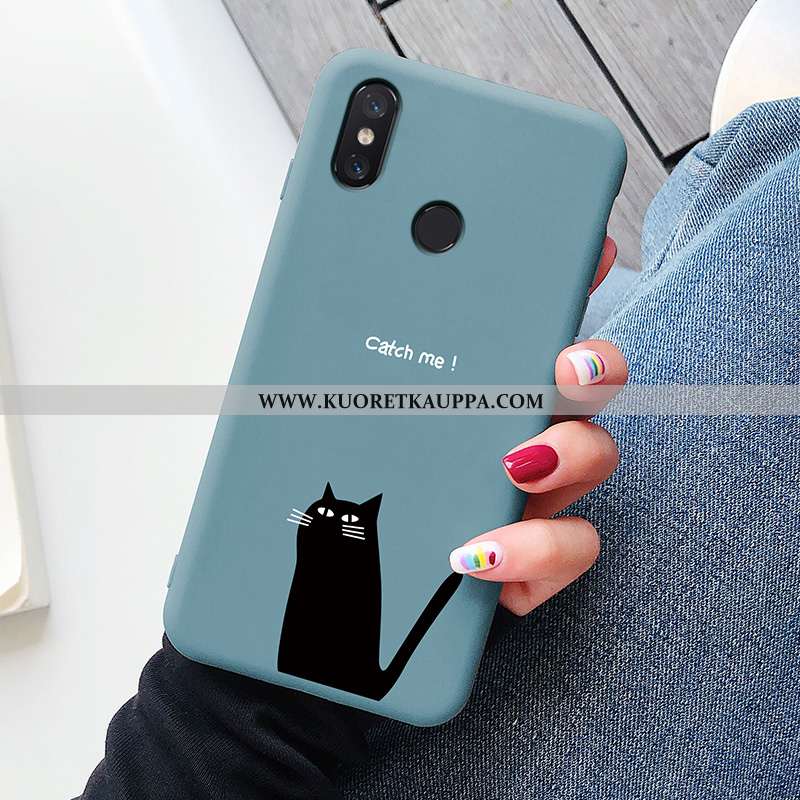 Kuori Xiaomi Mi 8, Kuoret Xiaomi Mi 8, Kotelo Xiaomi Mi 8 Kukkakuvio Suuntaus Viini Punainen Persoon