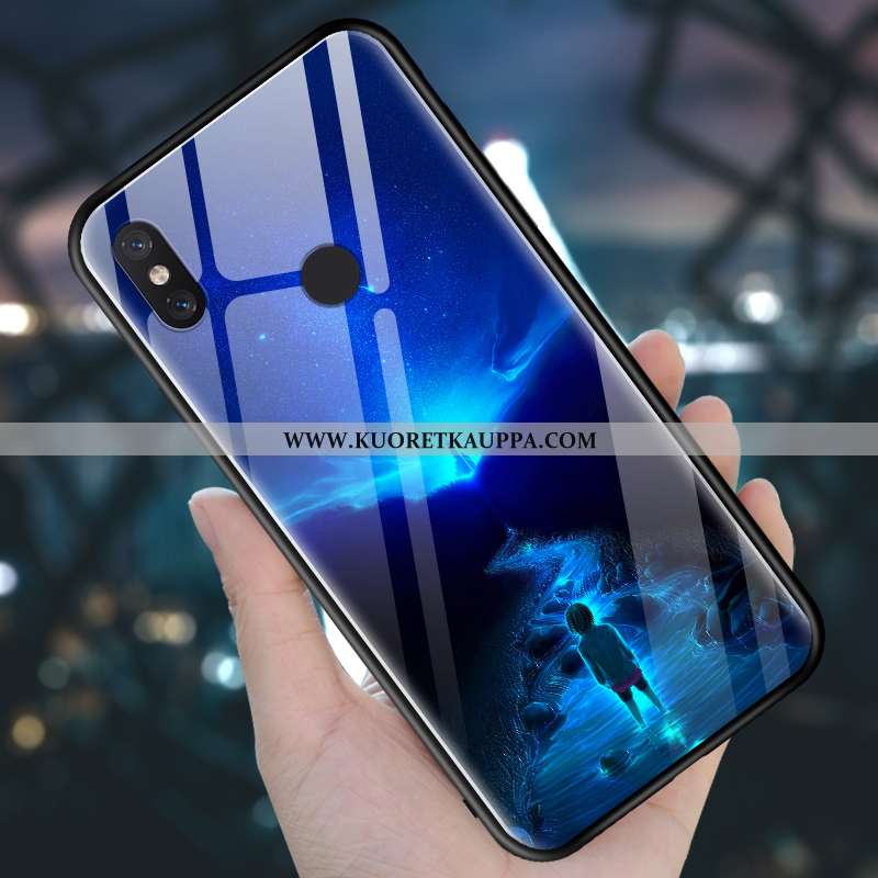 Kuori Xiaomi Mi 8, Kuoret Xiaomi Mi 8, Kotelo Xiaomi Mi 8 Lasi Pesty Suede Luova All Inclusive Viole