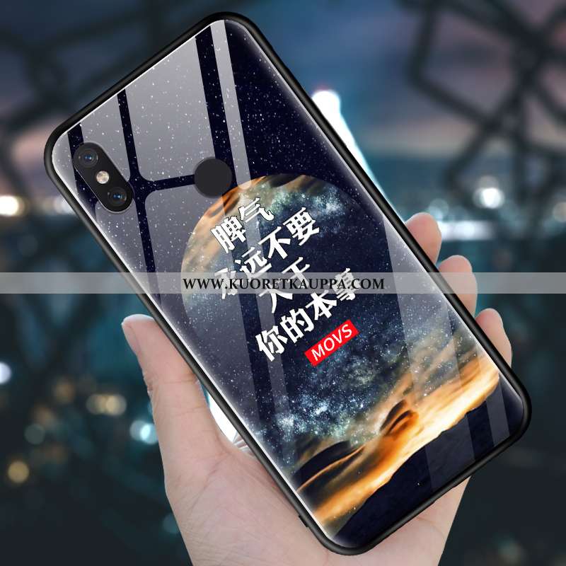 Kuori Xiaomi Mi 8, Kuoret Xiaomi Mi 8, Kotelo Xiaomi Mi 8 Lasi Pesty Suede Luova All Inclusive Viole