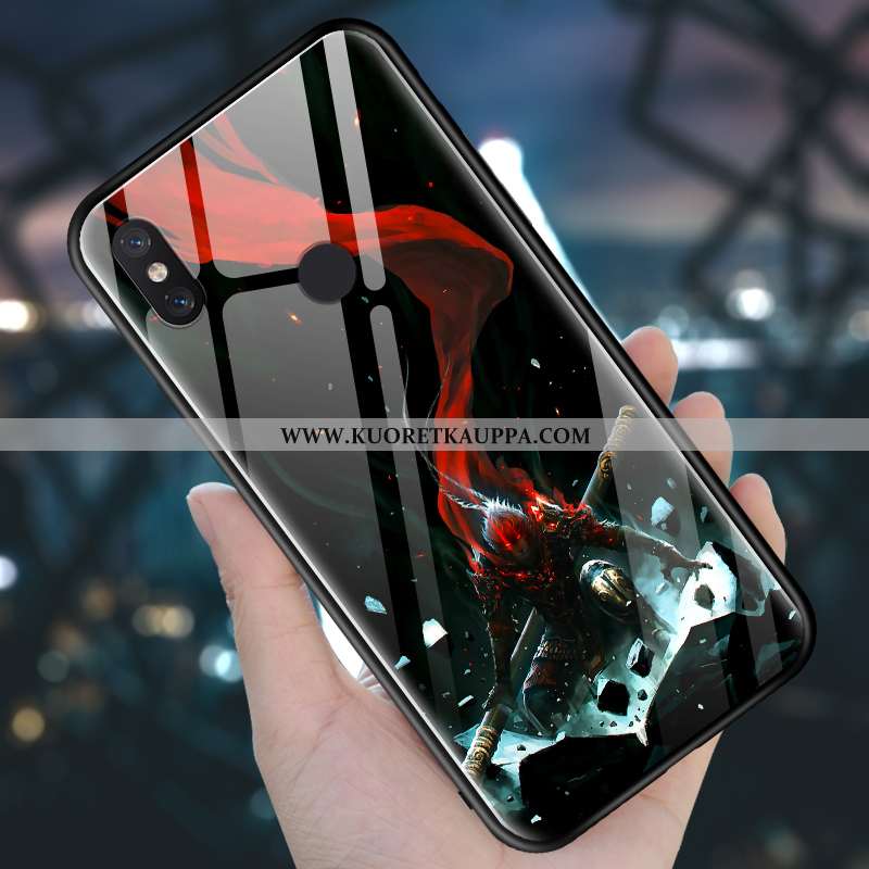 Kuori Xiaomi Mi 8, Kuoret Xiaomi Mi 8, Kotelo Xiaomi Mi 8 Lasi Pesty Suede Luova All Inclusive Viole