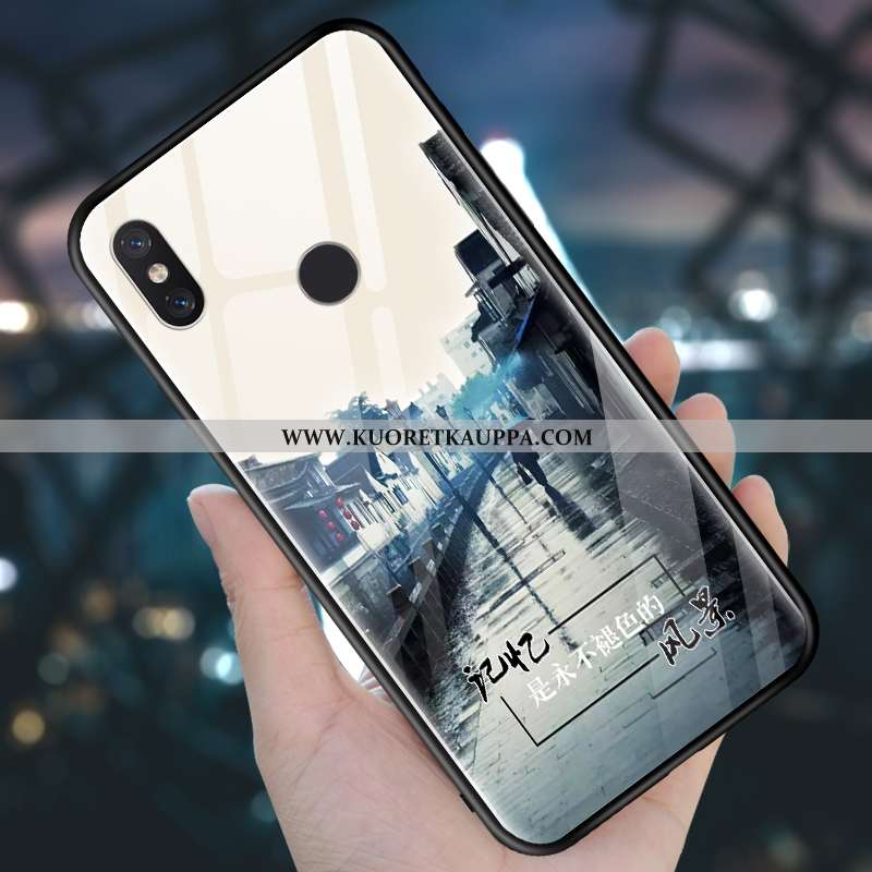 Kuori Xiaomi Mi 8, Kuoret Xiaomi Mi 8, Kotelo Xiaomi Mi 8 Lasi Pesty Suede Luova All Inclusive Viole