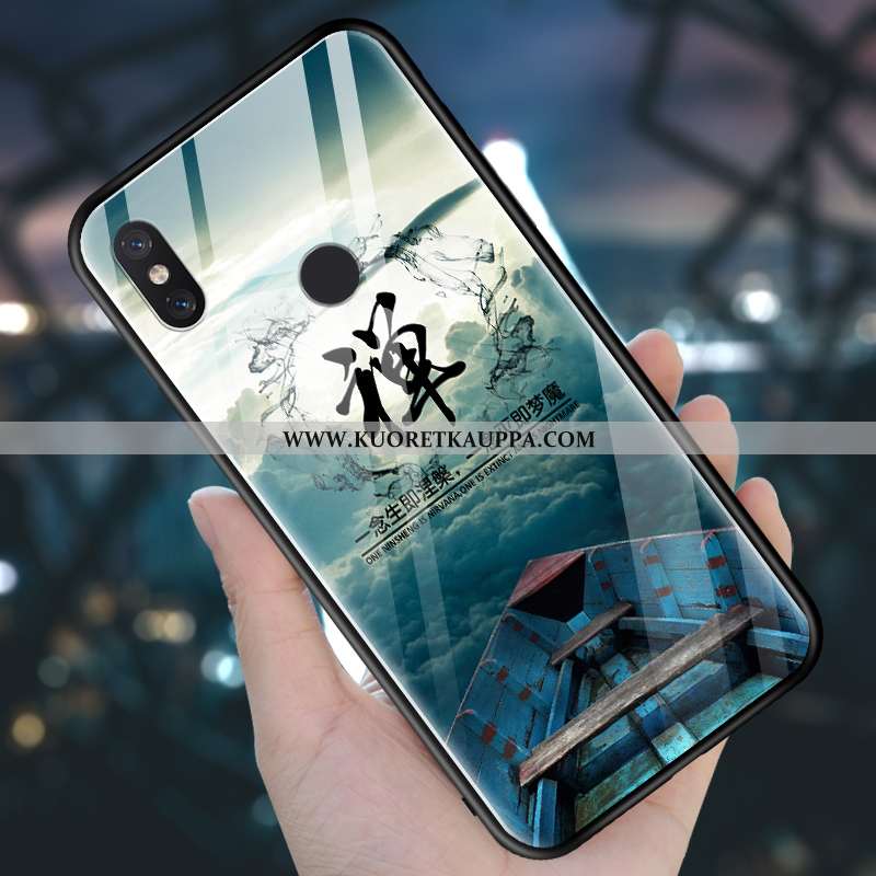 Kuori Xiaomi Mi 8, Kuoret Xiaomi Mi 8, Kotelo Xiaomi Mi 8 Lasi Pesty Suede Luova All Inclusive Viole