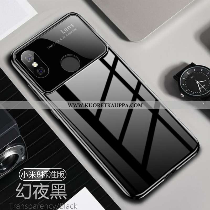 Kuori Xiaomi Mi 8, Kuoret Xiaomi Mi 8, Kotelo Xiaomi Mi 8 Lasi Pesty Suede Puhelimen Uusi Murtumaton
