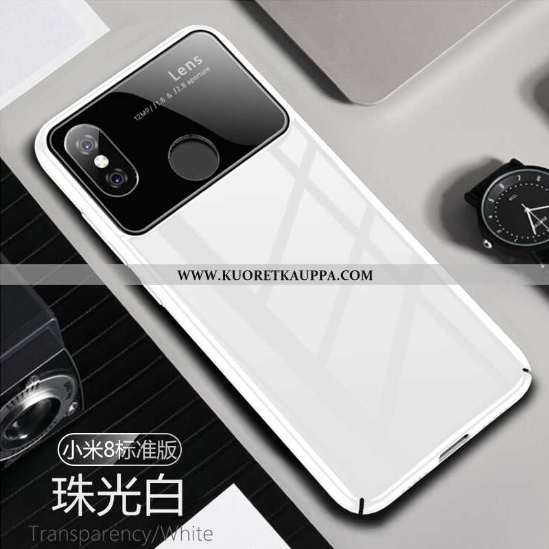 Kuori Xiaomi Mi 8, Kuoret Xiaomi Mi 8, Kotelo Xiaomi Mi 8 Lasi Pesty Suede Puhelimen Uusi Murtumaton