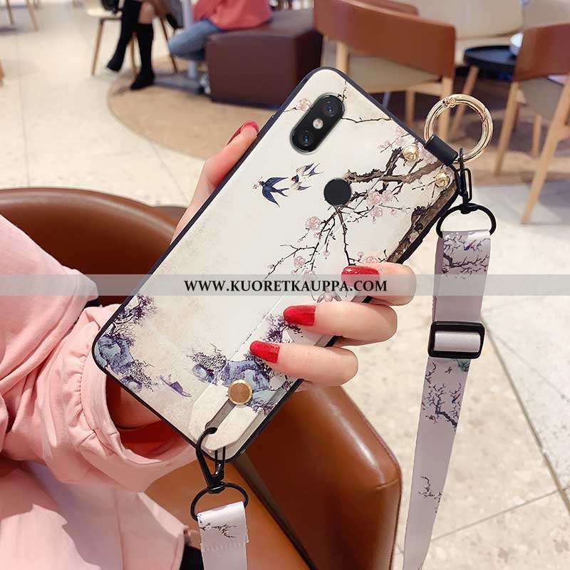 Kuori Xiaomi Mi 8, Kuoret Xiaomi Mi 8, Kotelo Xiaomi Mi 8 Luova Vuosikerta Hemming Silikoni Kukkakuv