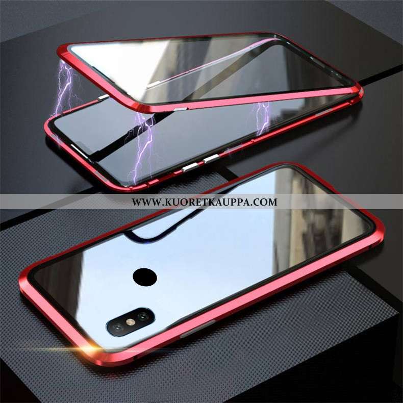 Kuori Xiaomi Mi 8, Kuoret Xiaomi Mi 8, Kotelo Xiaomi Mi 8 Metalli Suojaus Kukkakuvio Murtumaton Kehy