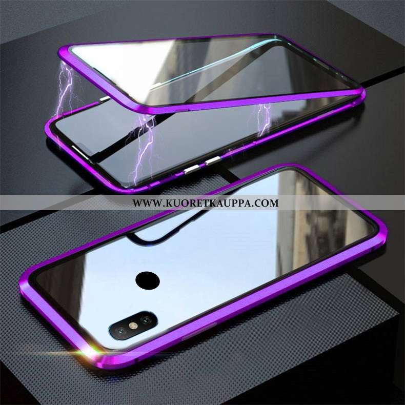 Kuori Xiaomi Mi 8, Kuoret Xiaomi Mi 8, Kotelo Xiaomi Mi 8 Metalli Suojaus Kukkakuvio Murtumaton Kehy