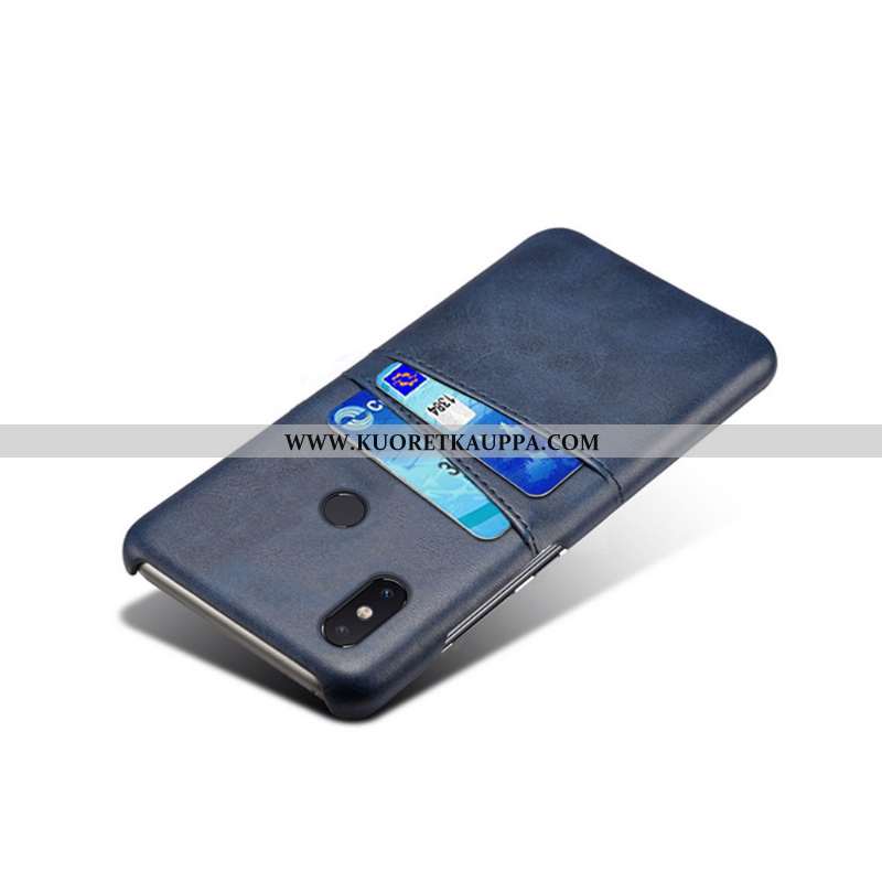 Kuori Xiaomi Mi 8, Kuoret Xiaomi Mi 8, Kotelo Xiaomi Mi 8 Nahkakuori Nahka Kortti Pieni Suojaus Rusk
