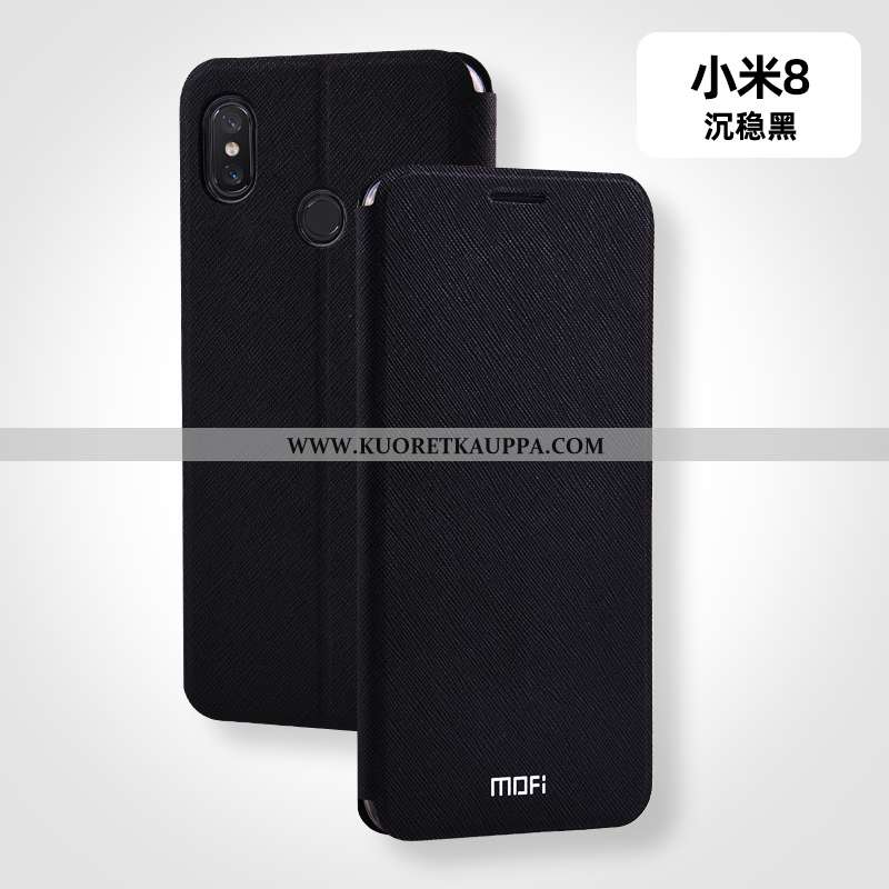 Kuori Xiaomi Mi 8, Kuoret Xiaomi Mi 8, Kotelo Xiaomi Mi 8 Nahkakuori Pehmeä Neste Kova Simpukka Muok