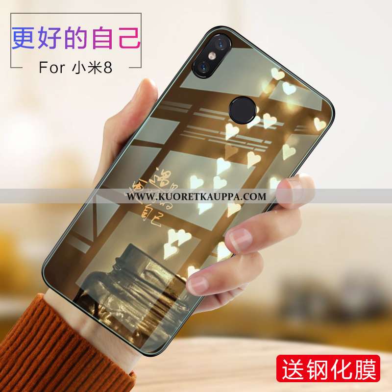 Kuori Xiaomi Mi 8, Kuoret Xiaomi Mi 8, Kotelo Xiaomi Mi 8 Pehmeä Neste Silikoni Puhelimen Violetti