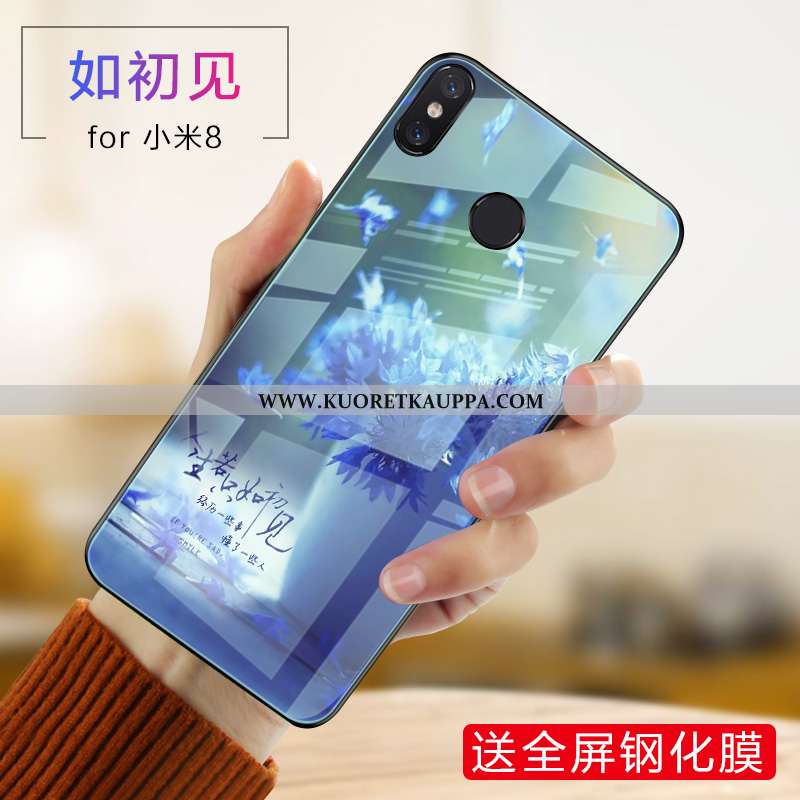 Kuori Xiaomi Mi 8, Kuoret Xiaomi Mi 8, Kotelo Xiaomi Mi 8 Pehmeä Neste Silikoni Puhelimen Violetti