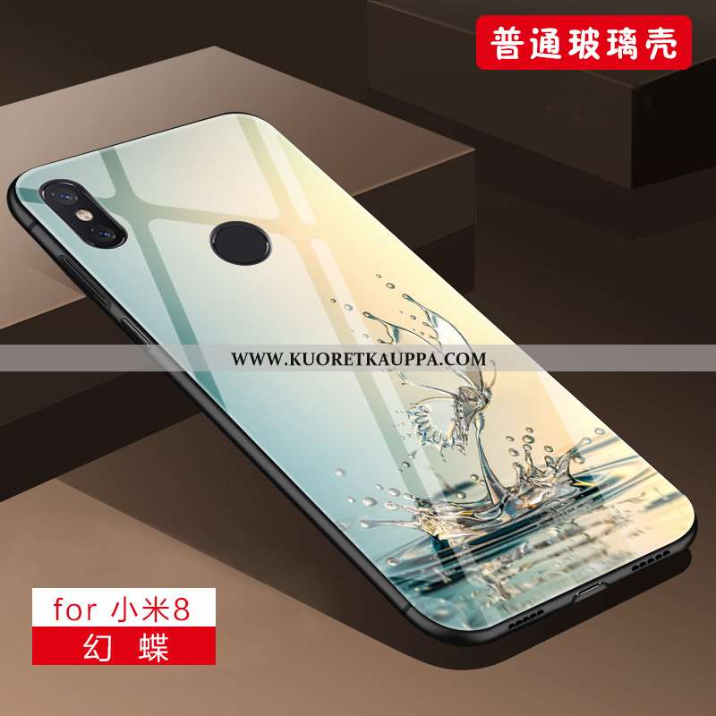 Kuori Xiaomi Mi 8, Kuoret Xiaomi Mi 8, Kotelo Xiaomi Mi 8 Pehmeä Neste Silikoni Puhelimen Violetti