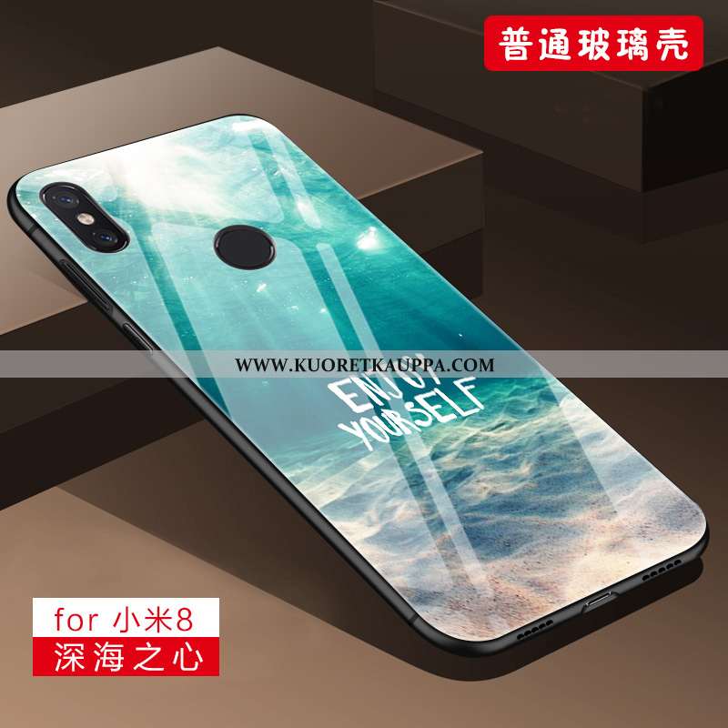 Kuori Xiaomi Mi 8, Kuoret Xiaomi Mi 8, Kotelo Xiaomi Mi 8 Pehmeä Neste Silikoni Puhelimen Violetti