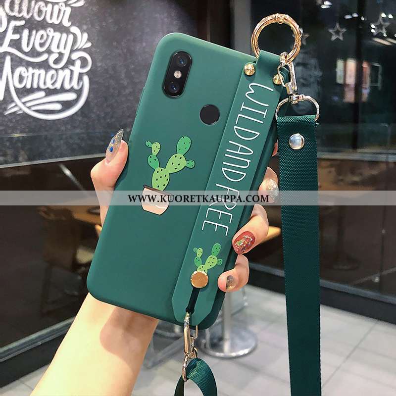 Kuori Xiaomi Mi 8, Kuoret Xiaomi Mi 8, Kotelo Xiaomi Mi 8 Pehmeä Neste Silikoni Ripustettava Kaula H